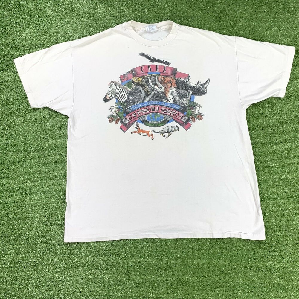 VTG 90s CRES San Diego Endangered Species T-Shirt